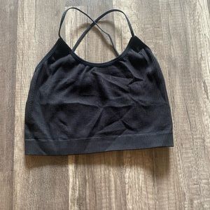 Black workout tank/bra